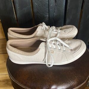 Keds Center III ticking tan/gray women’s Cream Casual Sneakers size 8.5